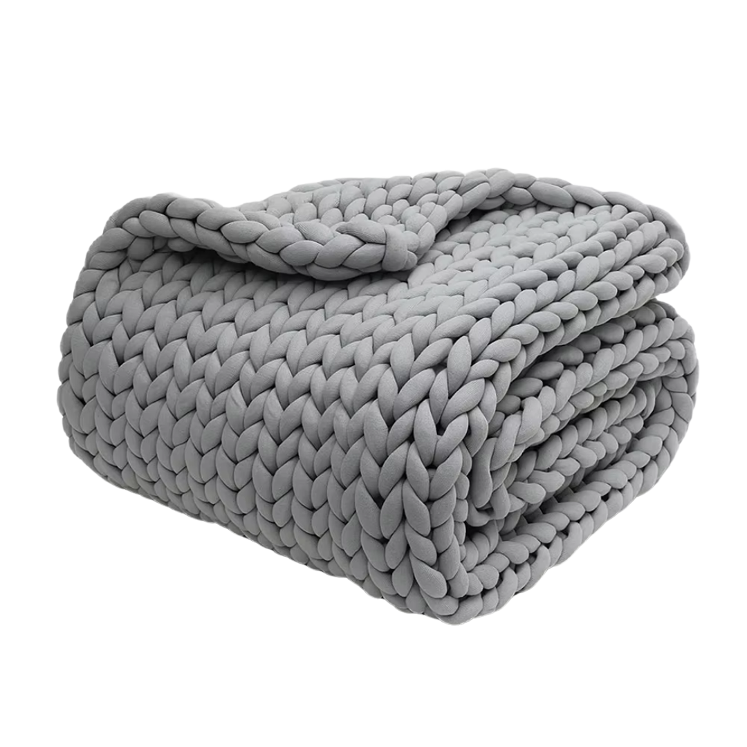 Thick Braided Knit Blanket